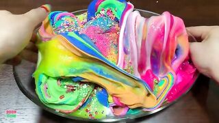 Mixing CLAY and More Into GLOSSY Slime ! Satisfying Slime Videos #1475