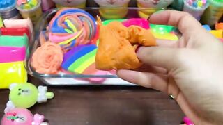Mixing Makeup & RAINBOW Clay and More Into GLOSSY Slime ! Satisfying Slime Videos #1465