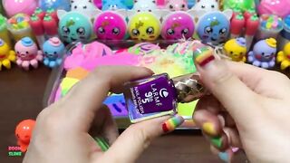Mixing Makeup & BEAR Clay and More Into GLOSSY Slime ! Satisfying Slime Videos #1456