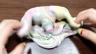 MINI SHOW - Mixing PENGUIN CLAY Into GLOSSY Slime ! Satisfying Slime Videos #1455