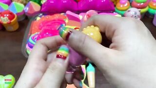 RAINBOW CLAY CAT - Mixing Makeup & Clay and More Into GLOSSY Slime ! Satisfying Slime Videos #1451