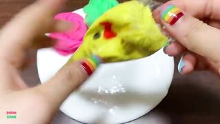 MINI SHOW - Mixing Hello Kitty Piping Bags CLAY Into GLOSSY Slime ! Satisfying Slime Videos #1449