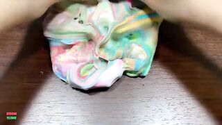 MINI SHOW - Mixing RAINBOW BUTTERFLY CLAY Into GLOSSY Slime ! Satisfying Slime Videos #1446