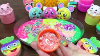 Mixing Makeup & Clay and More Into GLOSSY Slime ! Satisfying Slime Videos #1445