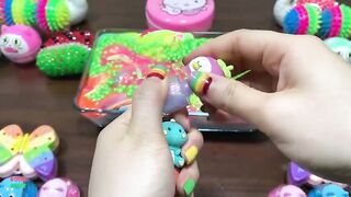 Mixing Makeup & Butterfly Clay and More Into GLOSSY Slime ! Satisfying Slime Videos #1444
