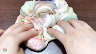 MINI SHOW - Mixing RAINBOW RABBIT CLAY Into GLOSSY Slime ! Satisfying Slime Videos #1443