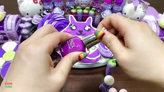 PURPLE CLAY - Mixing Makeup & Clay and More Into GLOSSY Slime ! Satisfying Slime Videos #1442