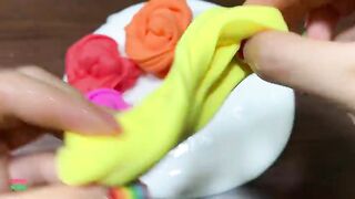 MINI SHOW - Mixing BUTTERFLY CLAY Into GLOSSY Slime ! Satisfying Slime Videos #1440