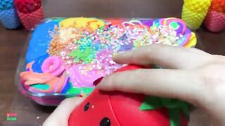 Mixing Makeup & Rainbow Clay and More Into GLOSSY Slime ! Satisfying Slime Videos #1436