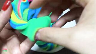 MINI SHOW - Mixing RAINBOW PIPING BAGS CLAY Into GLOSSY Slime ! Satisfying Slime Videos #1429