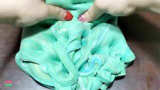 MINI SHOW - Mixing RAINBOW PIPING BAGS CLAY Into GLOSSY Slime ! Satisfying Slime Videos #1429