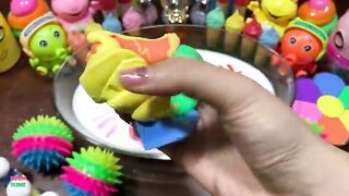 Mixing Makeup & Rainbow Clay and More Into GLOSSY Slime ! Satisfying Slime Videos #1428