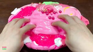 HELLO KITTY & PINEAPPLE - Mixing Makeup & PINK Clay and More Into Slime ! Satisfying Slime #1428