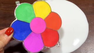 MINI SHOW - Mixing FLOWER CLAY Into GLOSSY Slime ! Satisfying Slime Videos #1427