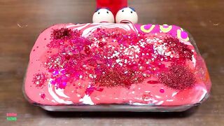 HELLO KITTY & COKE - Mixing Random Things Into GLOSSY Slime ! PINK Or ORANGE #1426