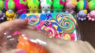 Mixing Makeup & Rainbow Clay and More Into GLOSSY Slime ! Satisfying Slime Videos #1415