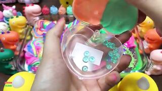 Mixing Makeup & Rainbow Crown Clay and More Into GLOSSY Slime ! Satisfying Slime Videos #1414