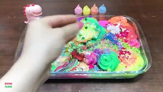 Mixing Makeup & Rainbow Crown Clay and More Into GLOSSY Slime ! Satisfying Slime Videos #1414