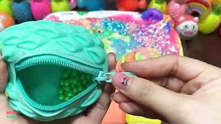 Mixing Makeup & Rainbow Elephant Clay and More Into GLOSSY Slime ! Satisfying Slime Videos #1411