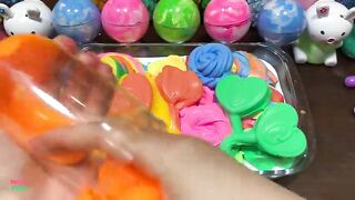 Mixing Makeup & Rainbow Clay and More Into GLOSSY Slime ! Satisfying Slime Videos #1410