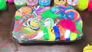 Mixing Makeup & Rainbow Mickey Clay and More Into GLOSSY Slime ! Satisfying Slime Videos #1409