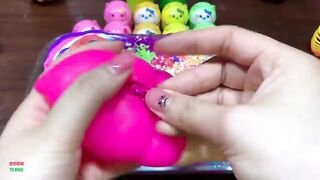 Mixing Makeup & Rainbow Penguins Clay and More Into GLOSSY Slime ! Satisfying Slime Videos #1408