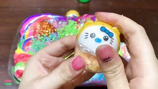 Mixing Makeup & Rainbow Penguins Clay and More Into GLOSSY Slime ! Satisfying Slime Videos #1408