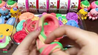 Mixing Makeup & Candy Clay and More Into GLOSSY Slime ! Satisfying Slime Videos #1403