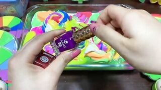 Mixing Makeup & Violin Clay and More Into GLOSSY Slime ! Satisfying Slime Videos #1400