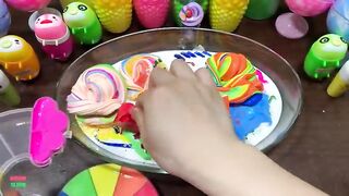 Mixing Makeup & Rainbow Clay and More Into GLOSSY Slime ! Satisfying Slime Videos #1396