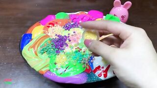 Mixing Makeup & Rainbow Candy Clay and More Into GLOSSY Slime ! Satisfying Slime Videos #1392