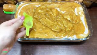 GOLD SLIME - Mixing Gold Makeup and Gold Glitter Into Glossy Slime !  Satisfying Slime Videos #1388