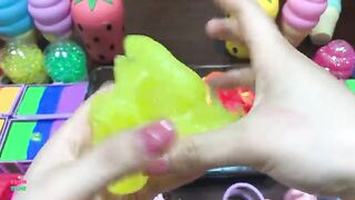MAKING FOAM SLIME - MIXING Makeup & RAINBOW Clay and More Into Glossy Slime ! Satisfying Slime #1385