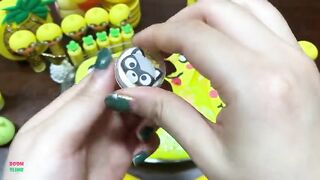 YELLOW DUCK - Mixing CLAY and MAKEUP Into GLOSSY Slime ! Satisfying Slime Videos #1367