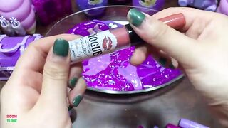 PURPLE RABBIT - Mixing Random Things Into GLOSSY Slime ! Satisfying Slime Videos #1363