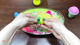 Mixing CLEAR Slime with Charm and Glitter Into GLOSSY Slime ! Satisfying Slime Videos #1356