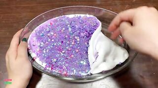 PURPLE SLIME - Mixing Random Things Into Glossy Slime ! Satisfying Slime Videos #1349
