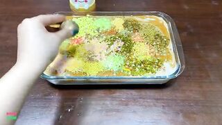 GOLD SLIME - Mixing Random Things Into Glossy Slime ! Satisfying Slime Videos #1346