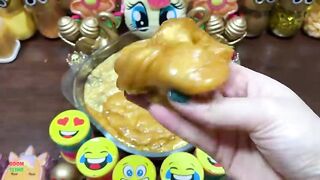GOLD UNICORN SLIME - Mixing Random Things Into Glossy Slime ! Satisfying Slime Videos #1333