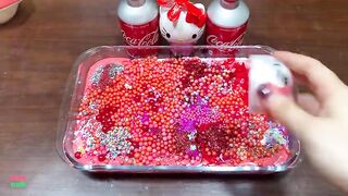 RED COKE PIPING BAGS - Mixing Random Things Into Glossy Slime ! Satisfying Slime Videos #1312