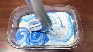 BLUE UNICORN PIPING BAGS - Mixing Random Things Into Glossy Slime ! Satisfying Slime Videos #1311