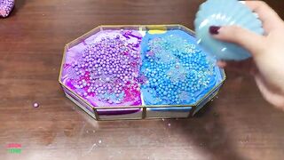 UNICORN PURPLE AND BLUE - Mixing Random Things Into Glossy Slime ! Satisfying Slime Videos #1308