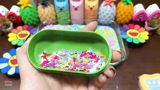 Relaxing with Piping Bags - Mixing Random Things Into Glossy Slime !  Satisfying Slime Videos #1302