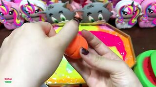 SPECIAL WATERMELON - Mixing Random Things Into Glossy Slime !  Satisfying Slime Videos #1300