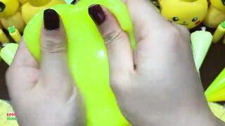 YELLOW PIPING BAGS - Mixing Random Things Into Glossy Slime ! Satisfying Slime Videos #1295