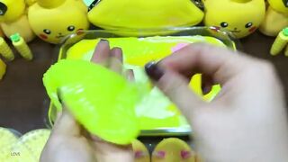 YELLOW PIPING BAGS - Mixing Random Things Into Glossy Slime ! Satisfying Slime Videos #1295