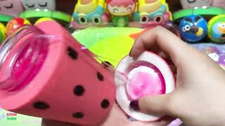 RELAXING WITH UNICORN - Mixing Random Things Into Glossy Slime ! Satisfying Slime Videos #1284