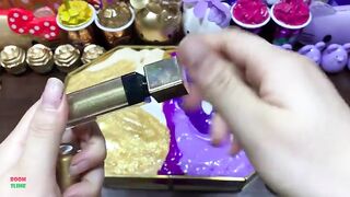 PIPING BAGS GOLD AND PURPLE - Mixing Random Things Into Glossy ! Slime Satisfying Slime Videos #1275