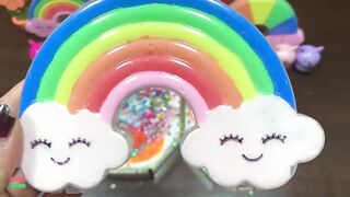 SPECIAL RAINBOW - Mixing Random Things Into Glossy Slime ! Satisfying Slime Videos #1274