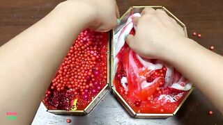 SPECIAL RED WATERMELON - Mixing Random Things Into Glossy Slime ! Satisfying Slime Videos #1273